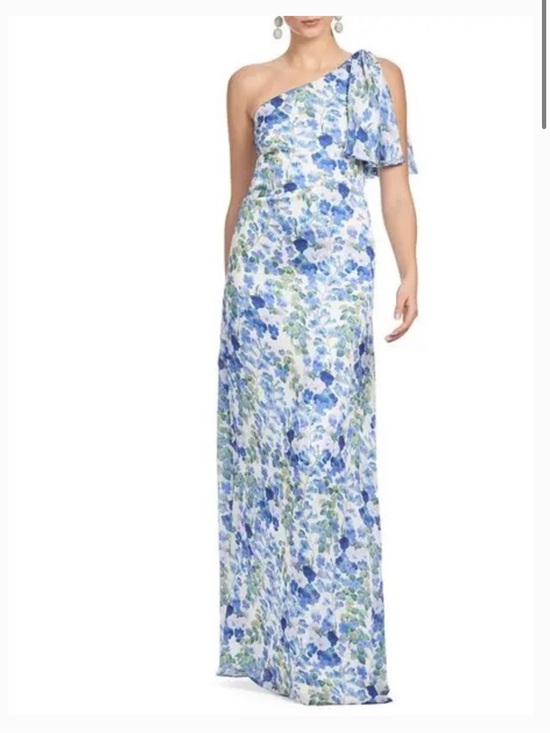 Sachin + Babi Dresses & Skirts - new Sachin and Babi Chelsea Floral Print One-Shoulder Gown in Pans
